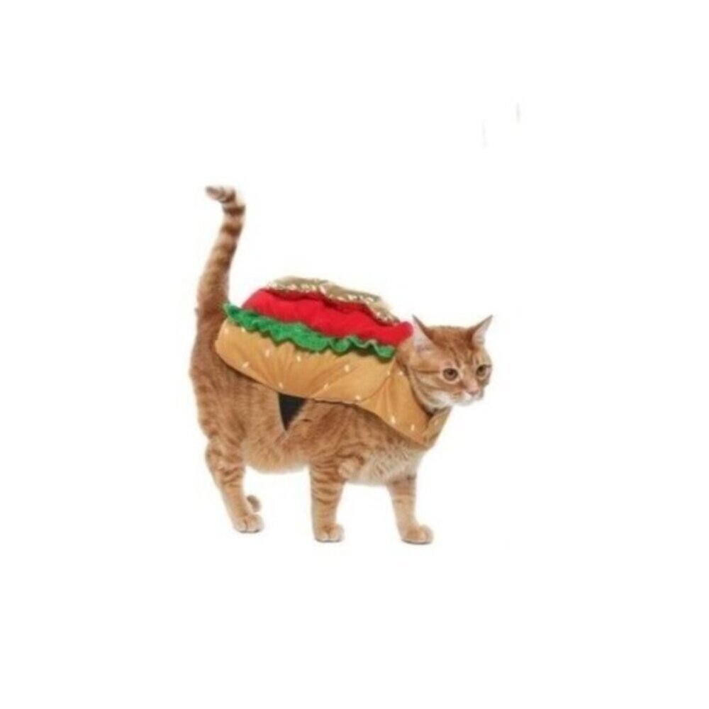 NEW Hot Dog Costume 1-Pc Pet Size XS Cat Dog (5-10 lbs) Halloween Vibrant Life